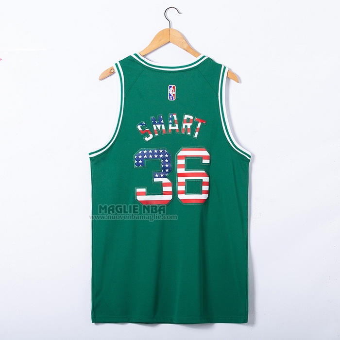 Maglia
 Marcus Smart NO 36 Boston Celtics Bandiera
 Edition 75th Verde
